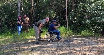 Handicapped Shooter in wheelchair